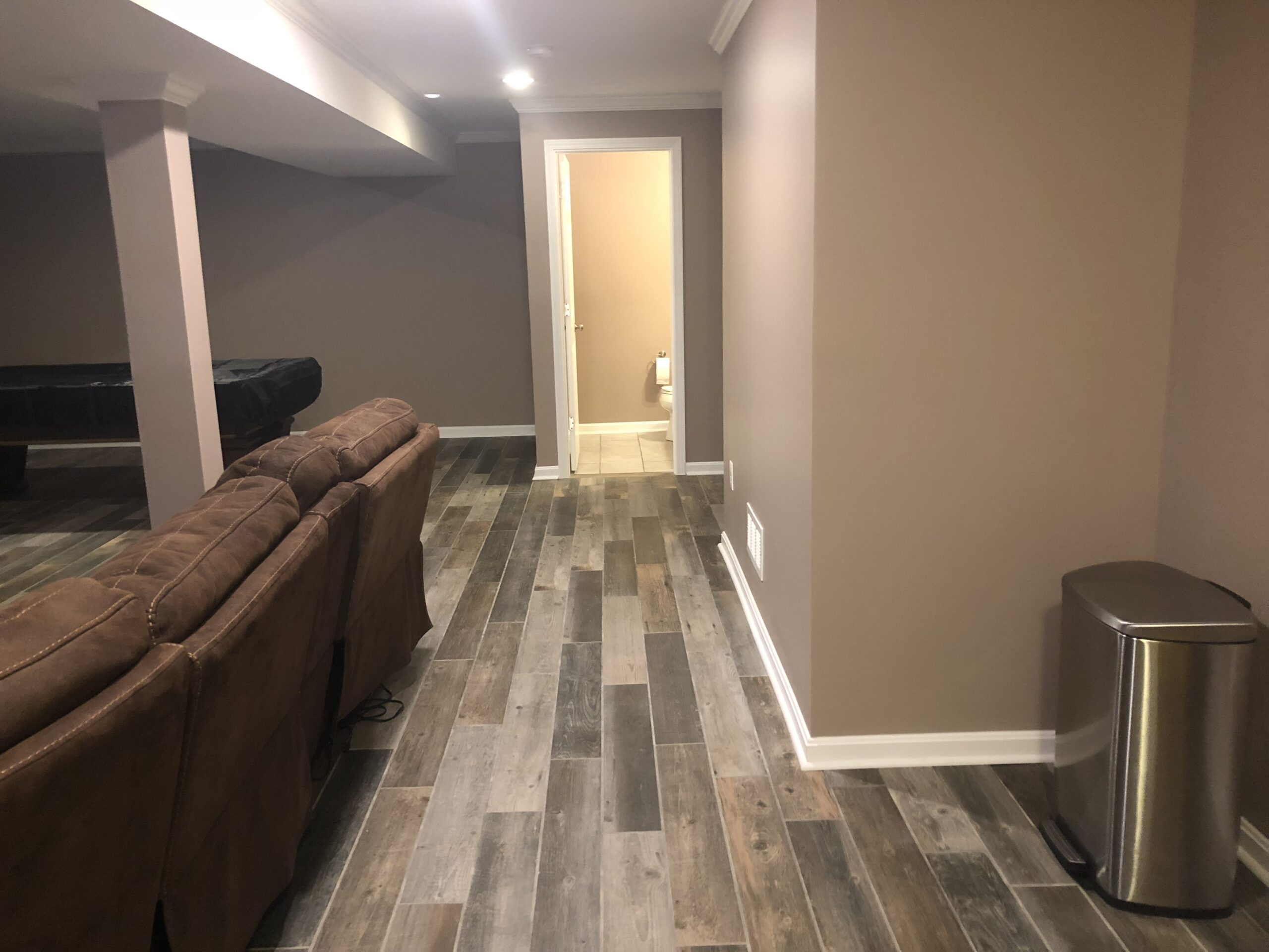 Restored hardwood floors after mitigation